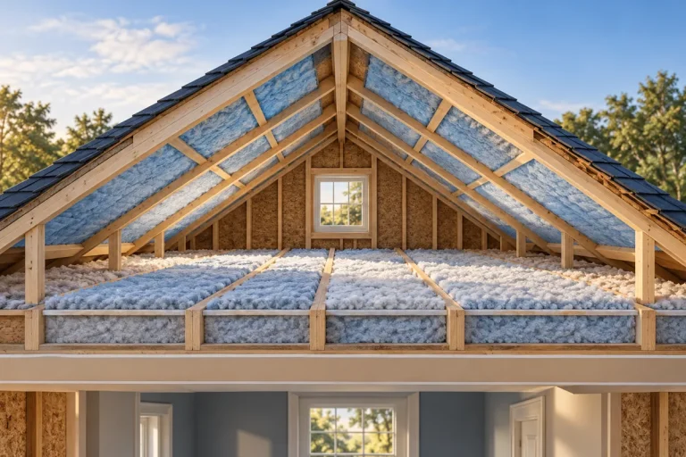 Conceptual illustration: Attic floor or roofline: what are you insulating?